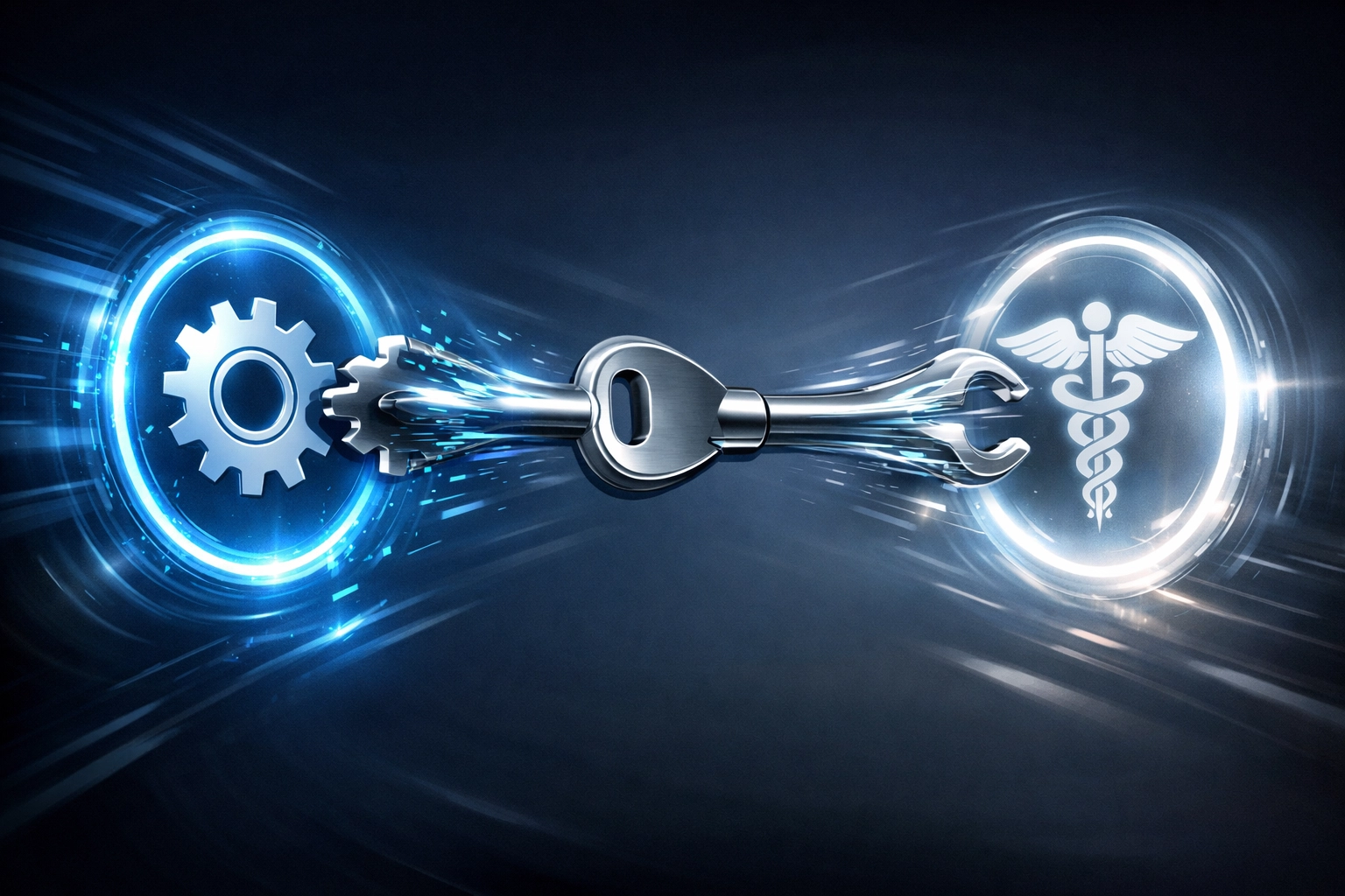 A digital key adapting to industry-specific security policies for manufacturing and healthcare clients.