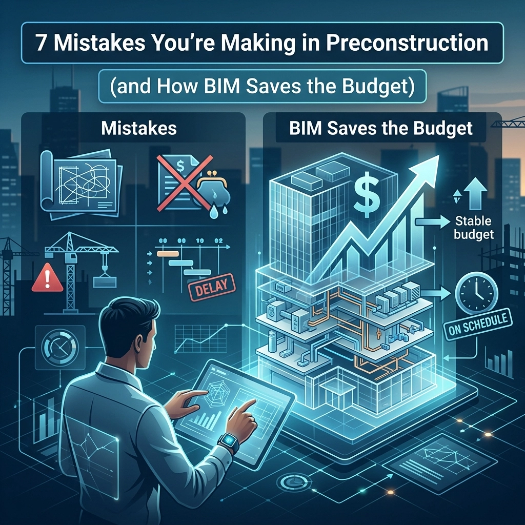 7 Mistakes You’re Making in Preconstruction (and How BIM Saves the Budget)