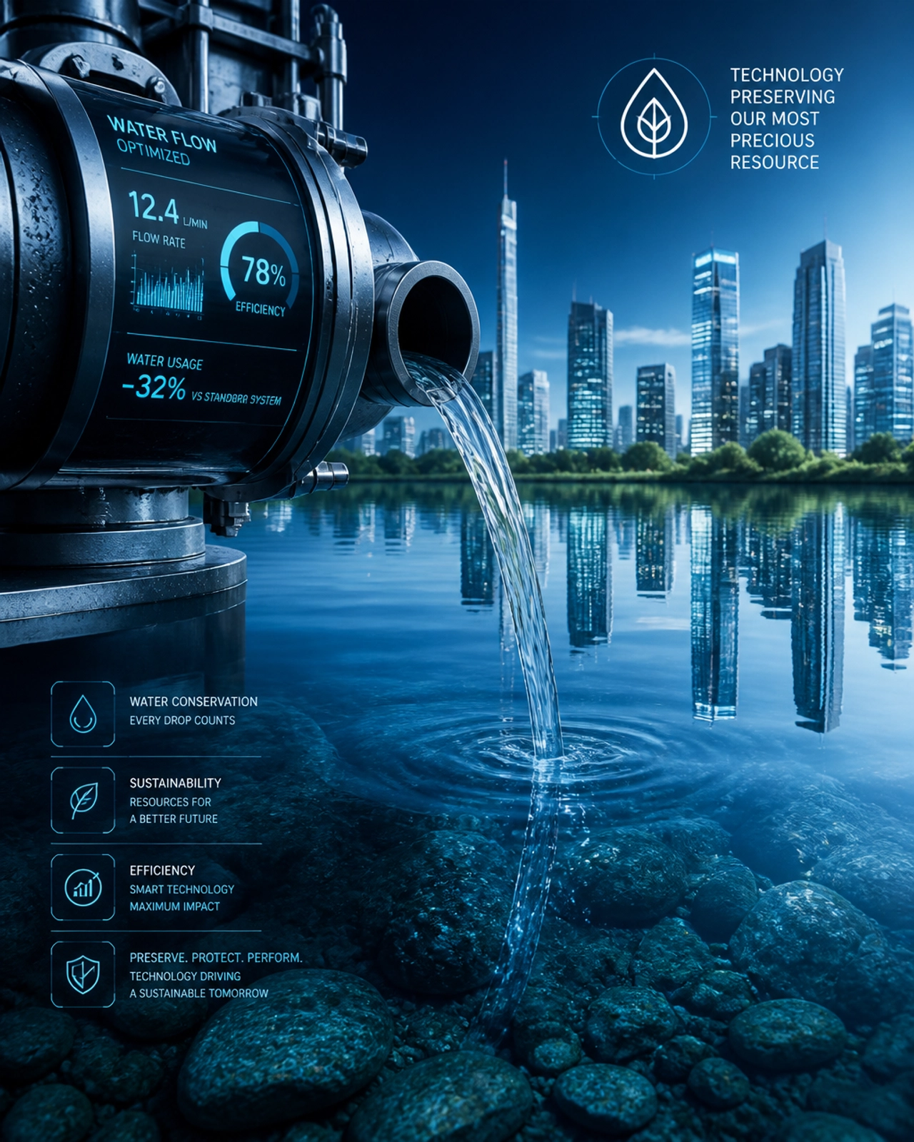 Data center water conservation and pure water sources