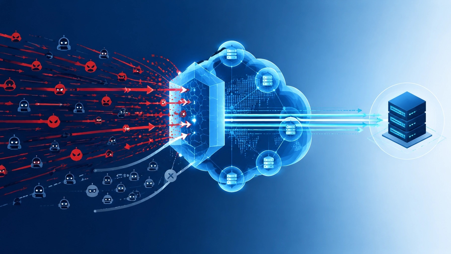 Edge security filtering malicious traffic before it reaches cloud and server infrastructure