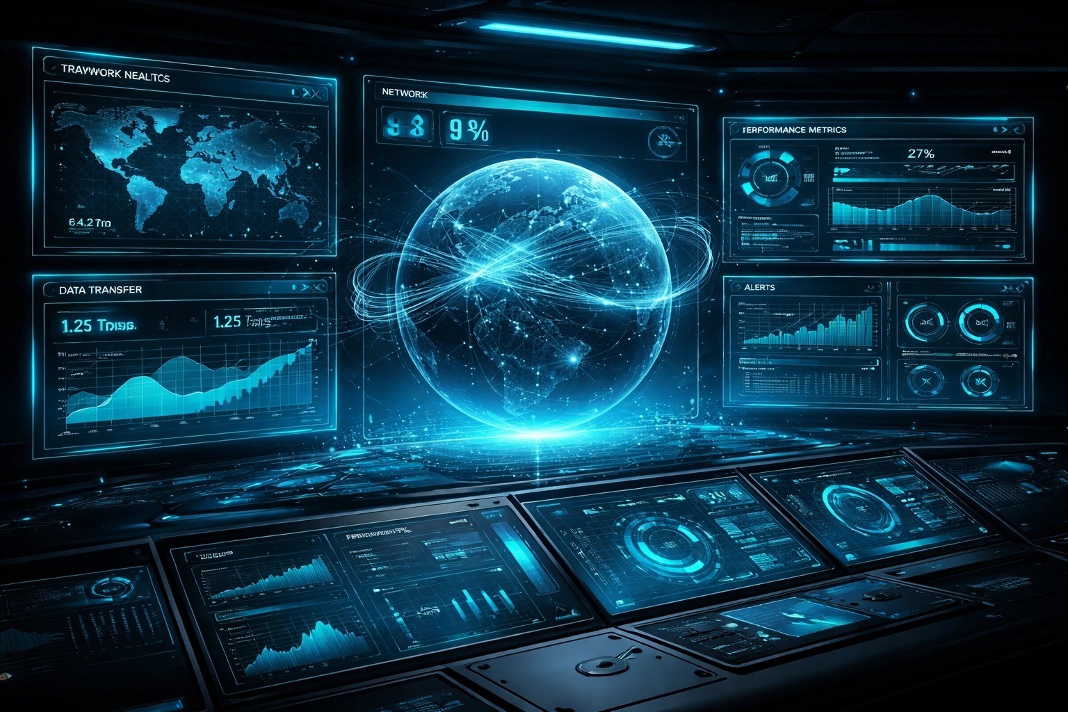Network operations dashboard providing real-time managed WAN visibility