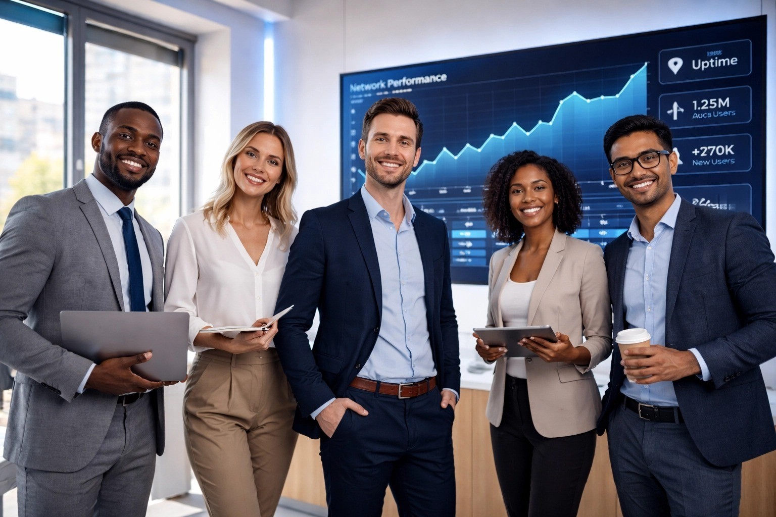 Managed IT team supporting secure business connectivity