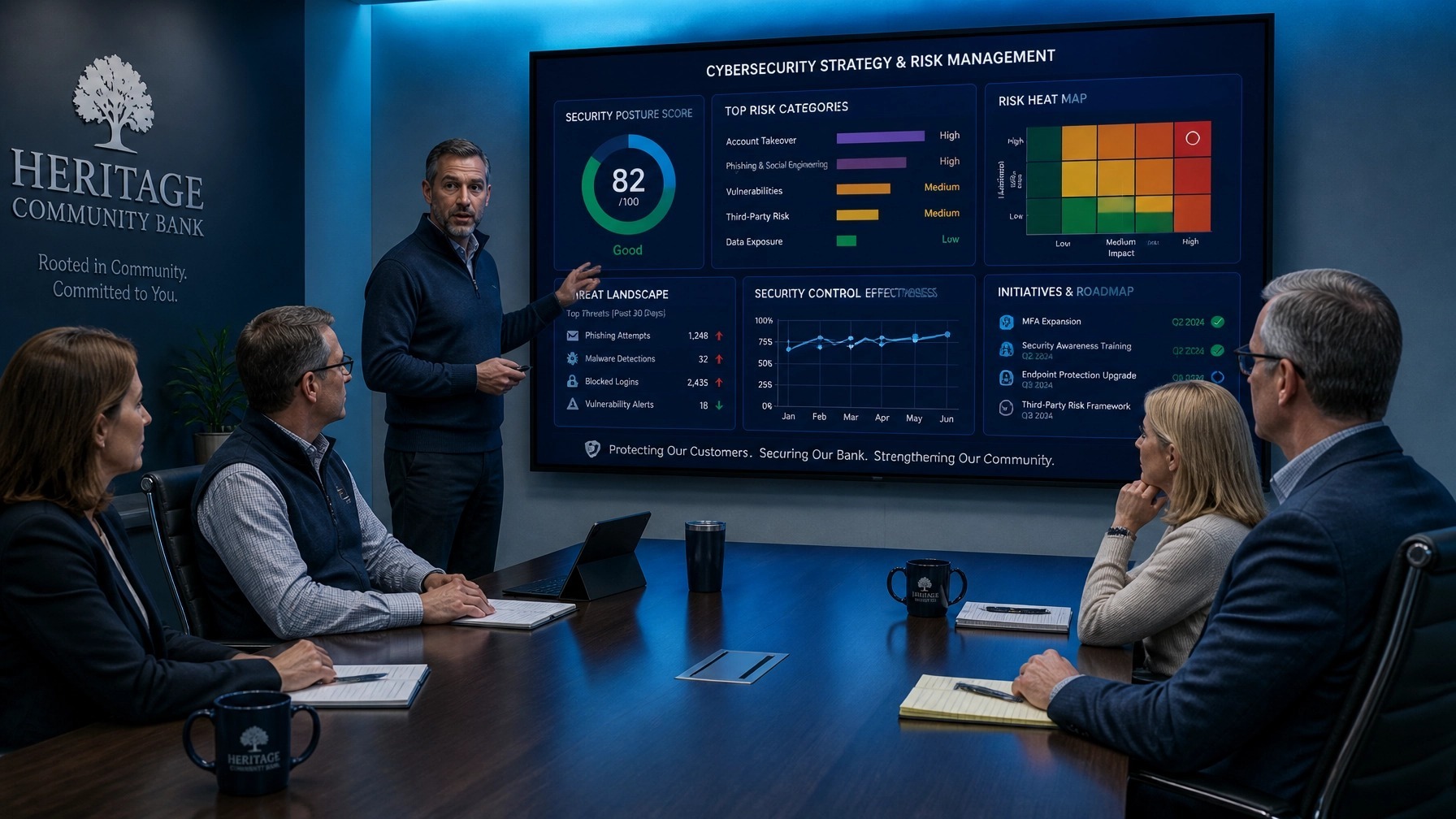 County leadership reviewing cybersecurity strategy and risk management priorities